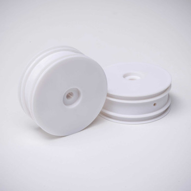 Losi Front Wheel, White, 2pcs, Mini-B