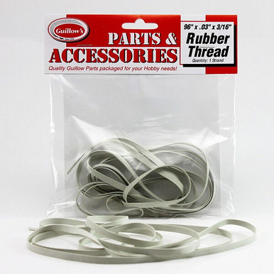 Guillow's 96in x .03x3/16inch Rubber Thread