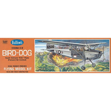 Guillow's Cessna O1E Bird Dog Scale Rubber Band Powered Model Kit