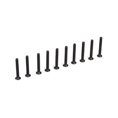 TLR Flat Head Screws, M3 x 25mm (10)