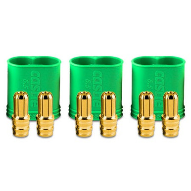 Castle Creations Polarized Bullet Connectors, Male, 6.5mm, 010-0068-00