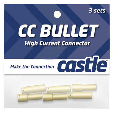 Castle Creations High Current Bullet Connector Set, 4mm, CC-BULLET-4