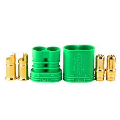 Castle Creations Polarized Bullet Connector Set, 6.5mm, 010-0053-00