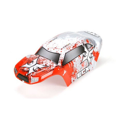 ECX Body Set, Decorated Red/White 1/24 Temper