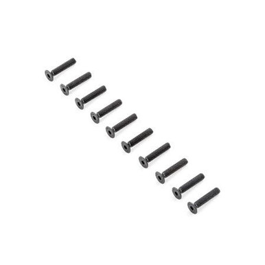 TLR Flat Head screws, M4x20mm, 10pcs, 8X Elite