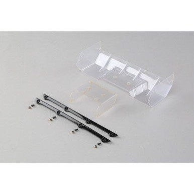 TLR Polycarbonate Wing, Pre Cut, Clear, 8X Elite
