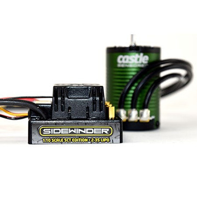 Castle Creations Sidewinder SCT Brushless ESC, 1410-3800kv Sensored Motor Combo, 010-0123-02