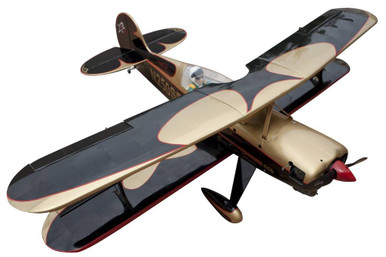 Seagull Models Steen Skybolt RC Bi-Plane, 15cc ARF, Black Gold, SEA-237B