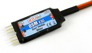 Jeti Model Dual Redundant Electronic Switch with Power Back Up and Magnetic Key, DSM ESC