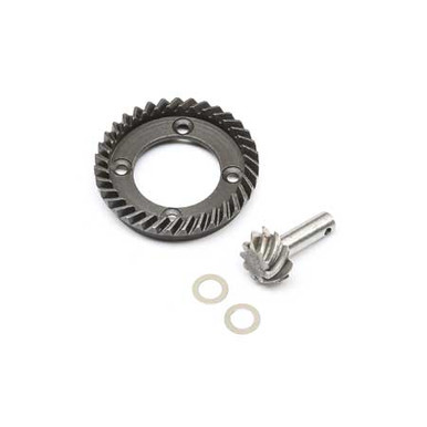 Losi Rear Ring and Pinion Gear Set, Ten-Acity