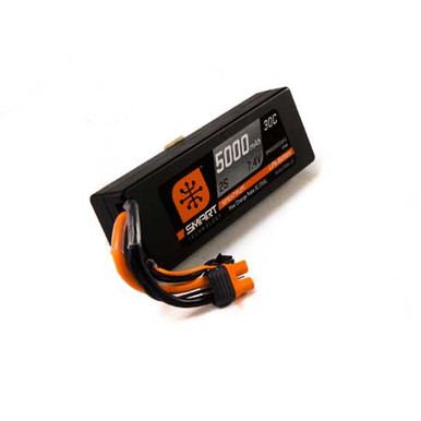 Spektrum 5000mah 2S 7.4v 30C Smart Hard Case LiPo Battery with IC3 Connector