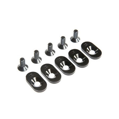Losi Engine Mount Insert and Screws, Black, 19T, 5ive-T 2.0