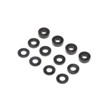 TLR M3 Caster Block Alum Washer Set, Black, 4pcs, 22 5.0, 22X-4