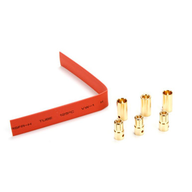 E-Flite Gold Bullet Connector Set, 6.5mm (3)