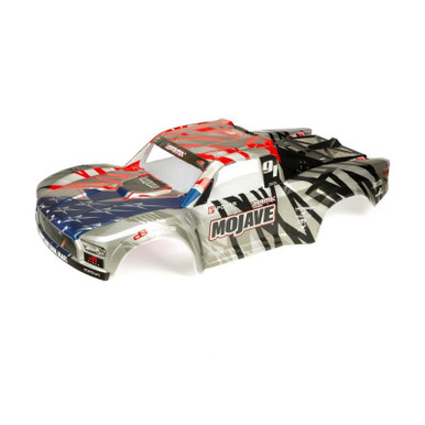 Arrma 6S Finished Body, Silver/Red, Mojave, AR411005