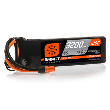 Spektrum 3200mah 4S 14.8v 100C Smart LiPo Battery with IC3 Connector