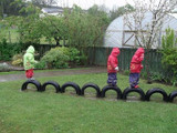 Creative Uses For Recycled Tires On Your Playground