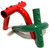 Our MFF3-3 Commercial Heavy Duty frame fitting is available in red and green - 2 Colors - USA Made