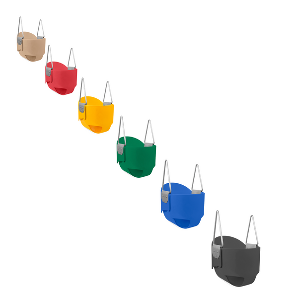 High Back Full Bucket Baby Swing Seat with Steel Core - Commercial Grade