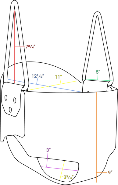 High Back Full Bucket Baby Swing Seat with Steel Core - Commercial Grade