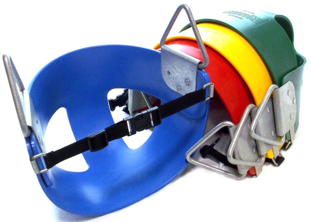 Half Bucket Polymer Swing Seat with Safety Chain - Residential Grade
