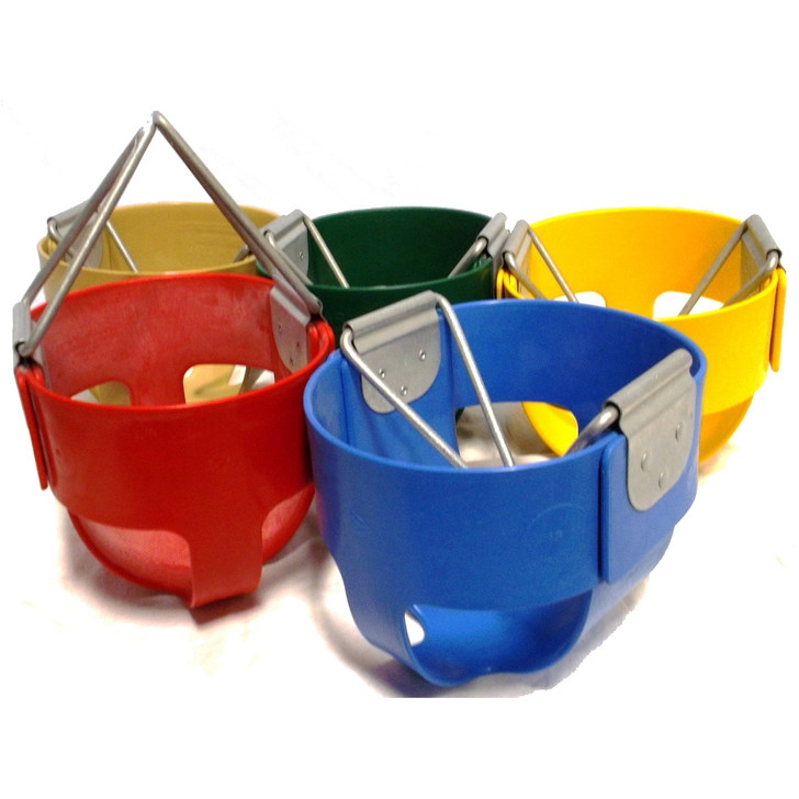 Tot Full Bucket Polymer Infant Swing Seat - Residential (S107) - 5 Colors - USA Made