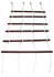Rope Ladder is 36" wide / 48" long / 9" between rungs