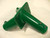 End frame fitting for 2 3/8" pipe in green