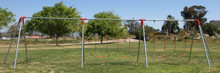 Heavy-Duty 10' High 6-Swing 3-Bay Swing Set Frame - Commercial/Residential Grade