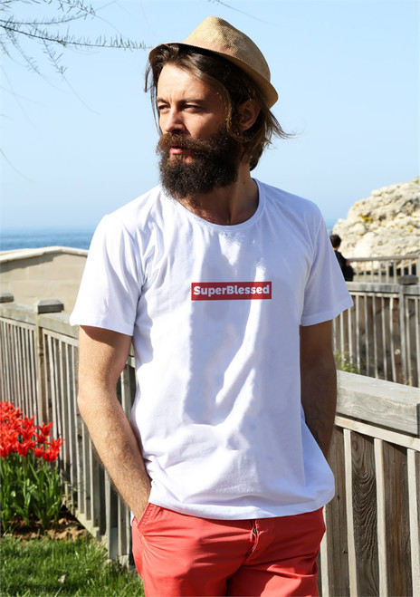 Men's featured white t-shirt 