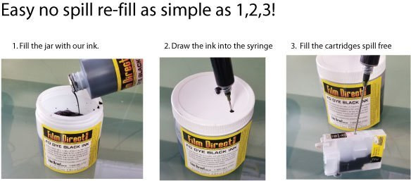 All Black ink kit for Epson Printers - non oem