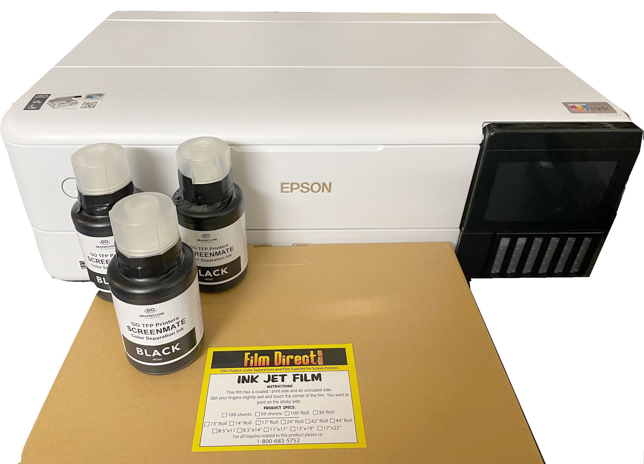Epson 8550 Eco tank all black film output system