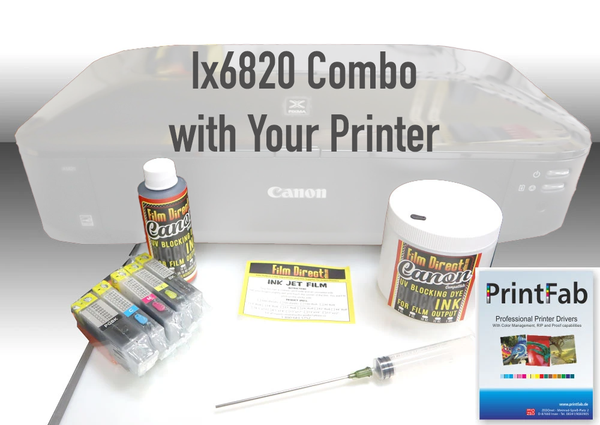 Canon IX6820 RIP + Ink Kit + Film Combo (Your Printer)