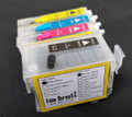  All Black Ink Cartridges Pre-Filled /  Refillable -  7210/ 7710 /7720 #252 Chip set