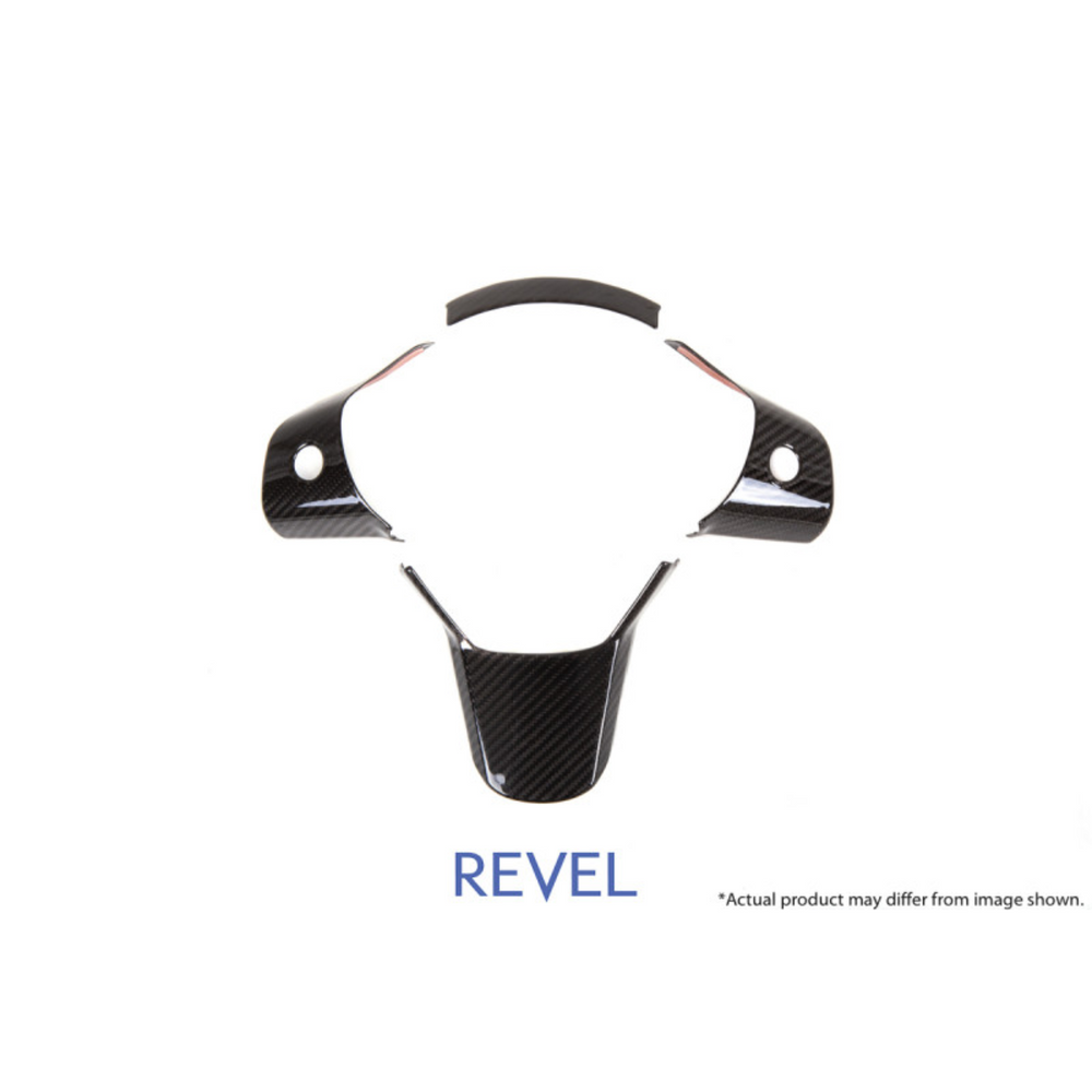 Revel GT Dry Carbon Steering Wheel Insert Covers Tesla Model 3 - 3 Piece 1TR4GT1AX01
