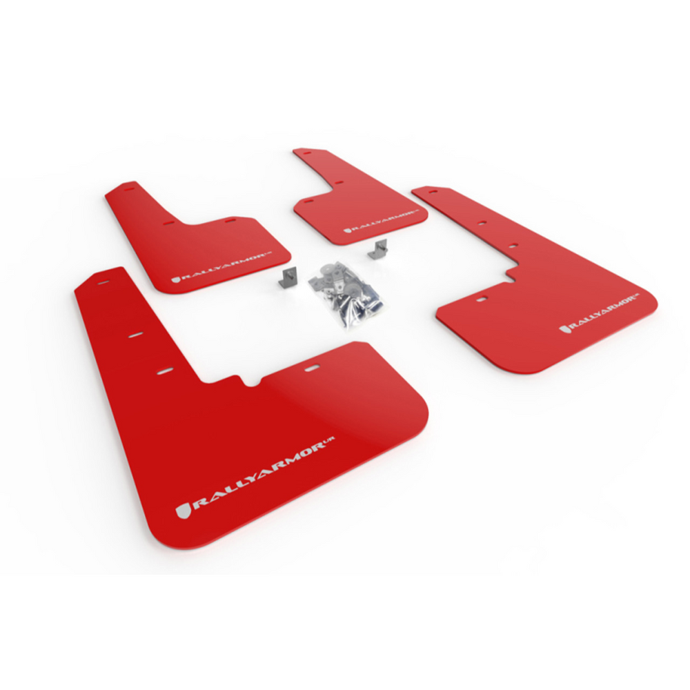 Rally Armor 20+ Subaru Outback UR Red Mud Flap w/ White Logo MF66-UR-RD/WH