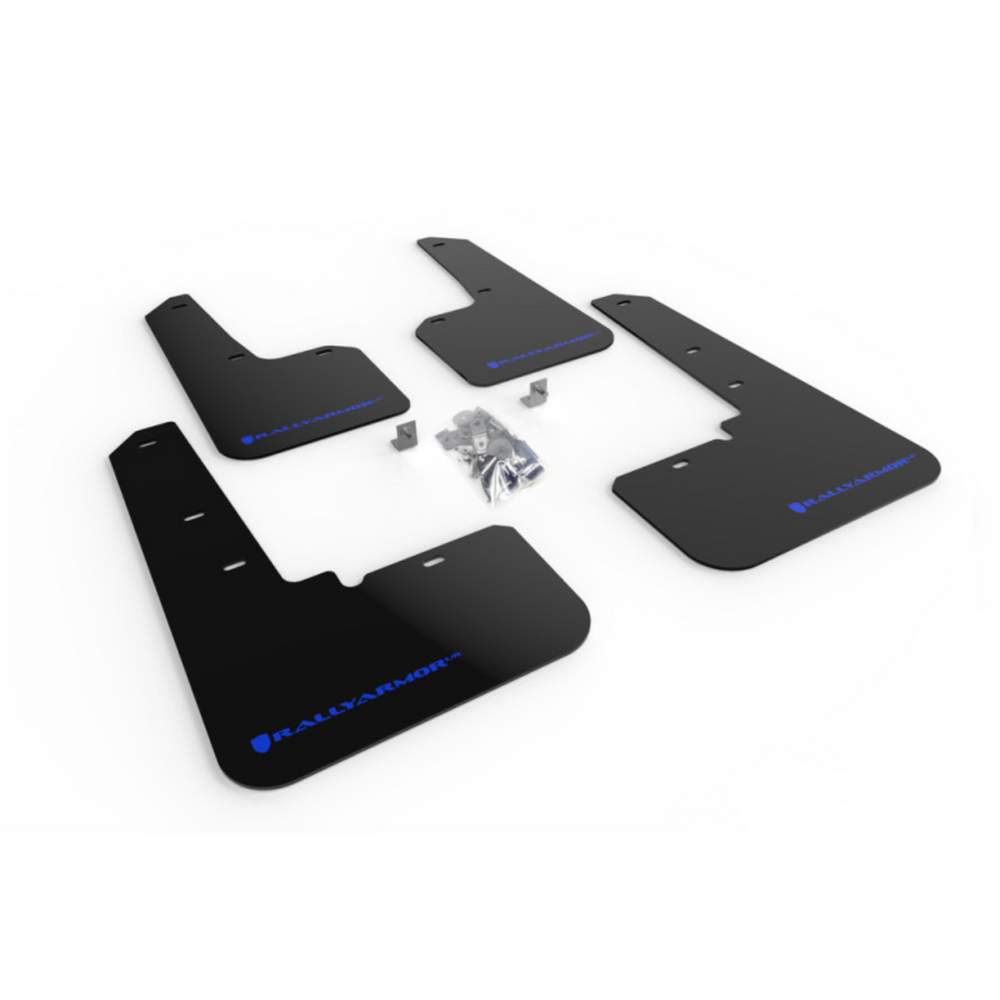 Rally Armor 20+ Subaru Outback UR Black Mud Flap w/ Blue Logo MF66-UR-BLK/BL