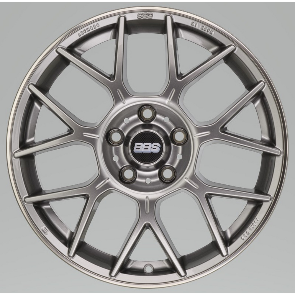 BBS XR 19x8.5 5x108 ET43 Platinum Gloss Wheel -70mm PFS/Clip Required XR0205PG