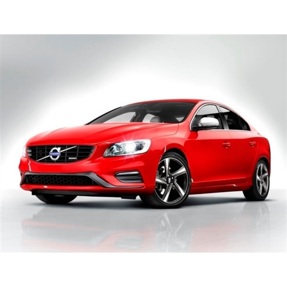 2014+ Gloss Black R-Design Front Spoiler Insert Kit, S60/V60 w/o Park Assist VP-114022