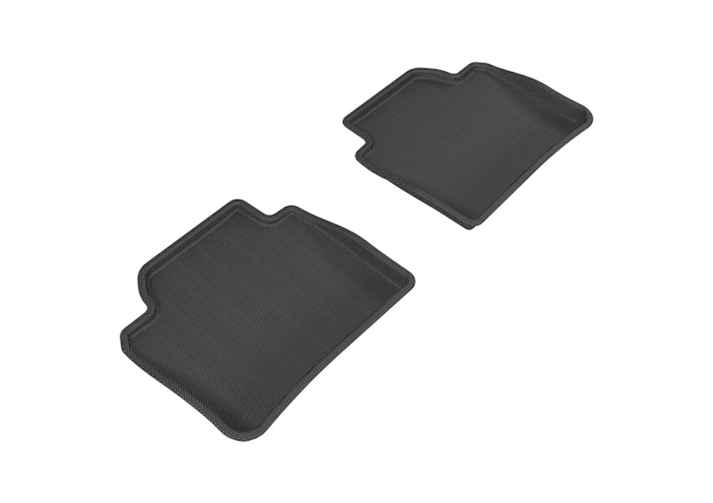 3D MAXpider Kagu 2nd Row Black Floor Mat Set, BMW 3 Series/4 Series Gran Coupe F30/F36 2012-2020 L1BM03721509