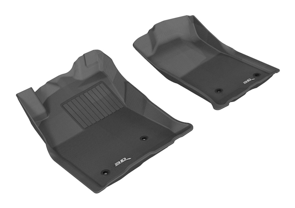 3D MAXpider Kagu 1st Row Black Floor Mat Set, Toyota Tacoma Reg/ACS/DBL Cab 2005-2011 L1TY05711509