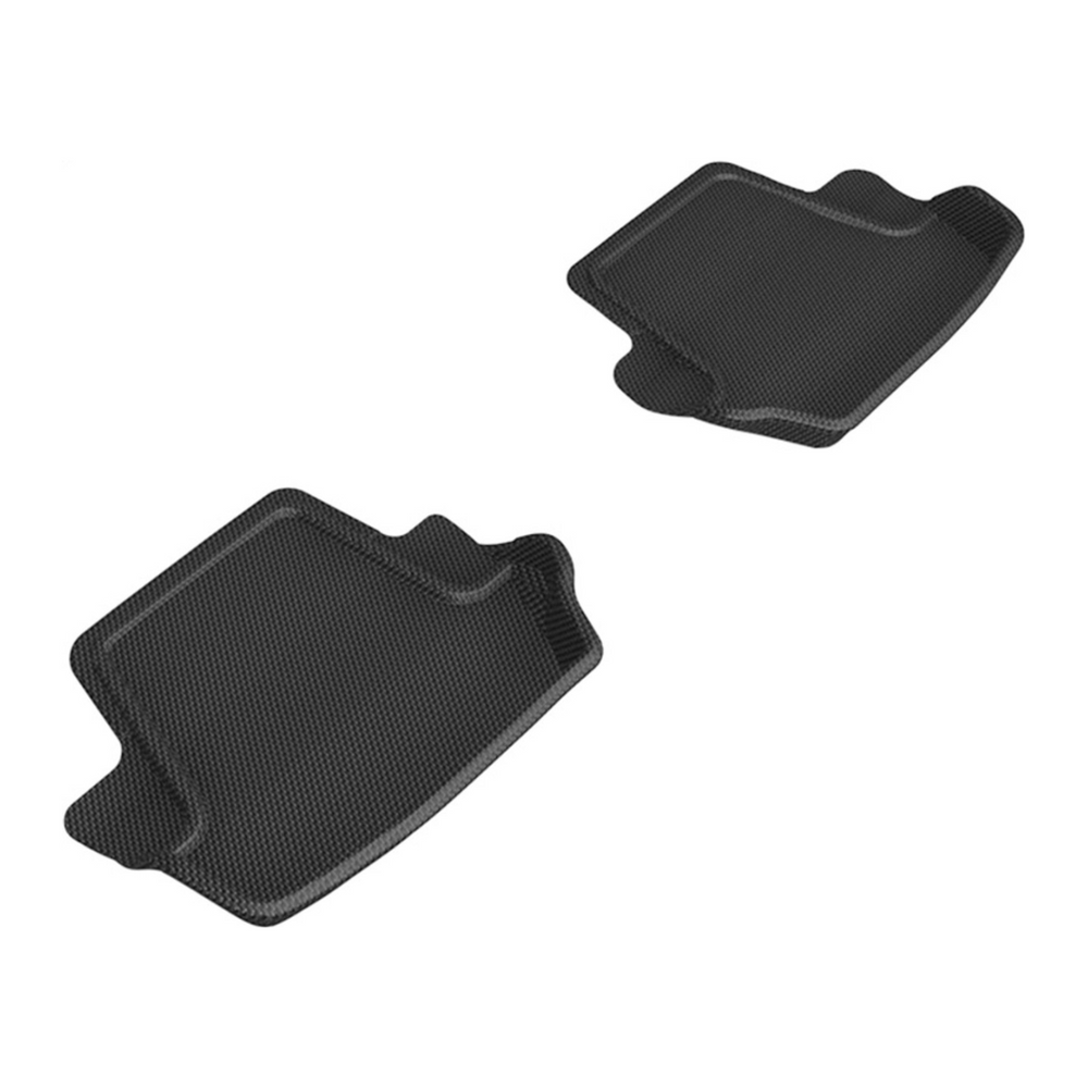 3D MAXpider Kagu 2nd Row Black Floor Mat Set, Porsche 911 Carrera/Convertible/S/4/4S (992) 2020-2024 L1PO02121509