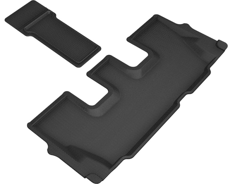 3D MAXpider Kagu 3rd Row Black Floor Mat Set, Hyundai Palisade 2020