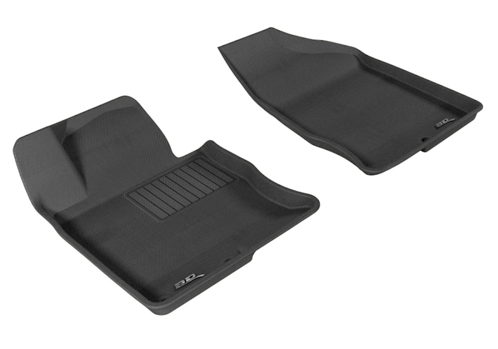 3D MAXpider Kagu 1st Row Black Floor Mat Set, Hyundai Azera 2012-2017 L1HY02611509