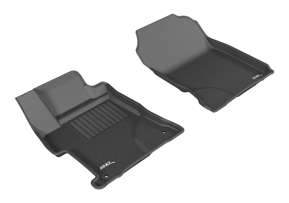 3D MAXpider Kagu 1st Row Black Floor Mat Set, Honda Civic Sedan 2014-2015 L1HD06311509