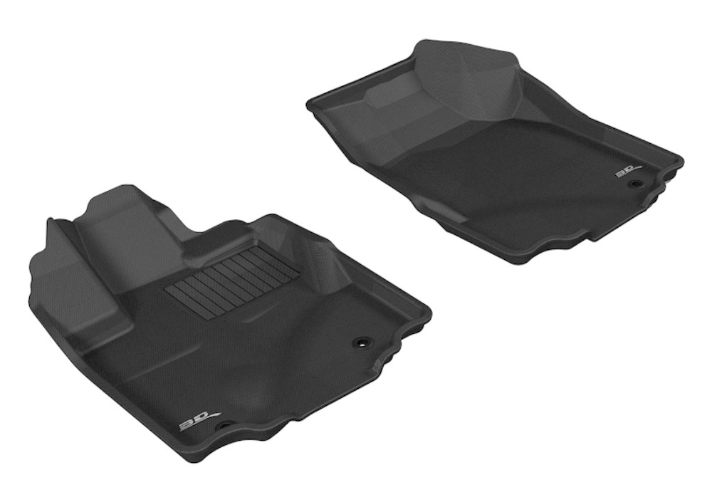 3D MAXpider Kagu 1st Row Black Floor Mat Set, Honda Ridgeline 2006-2014 L1HD03911509