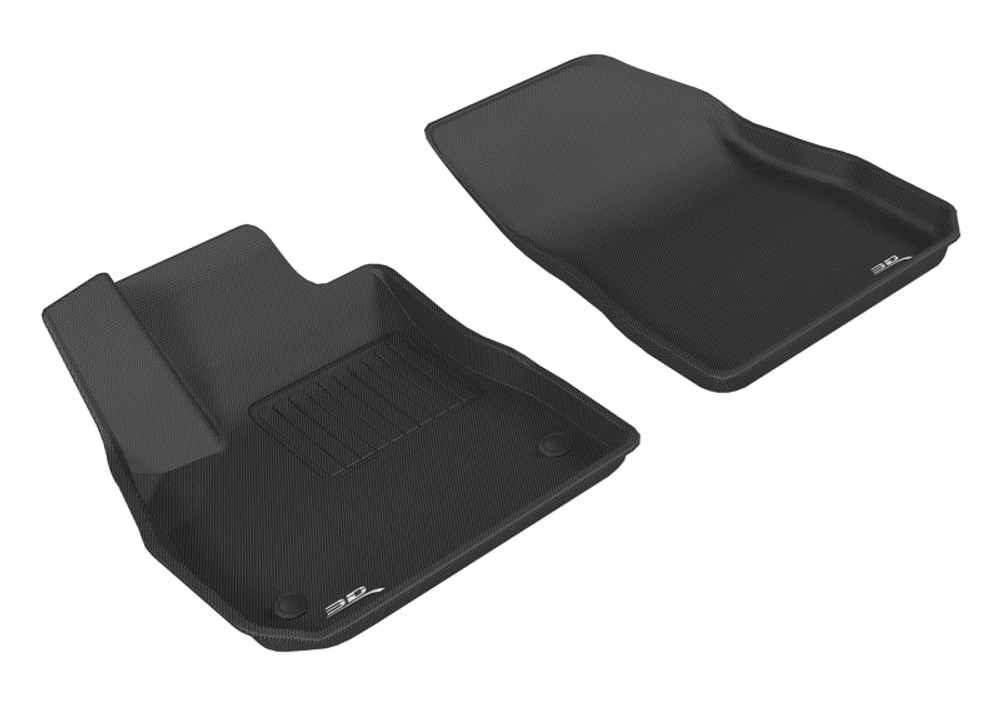 3D MAXpider Kagu 1st Row Black Floor Mat Set, Chevrolet Malibu 2016-2020 L1CH07711509