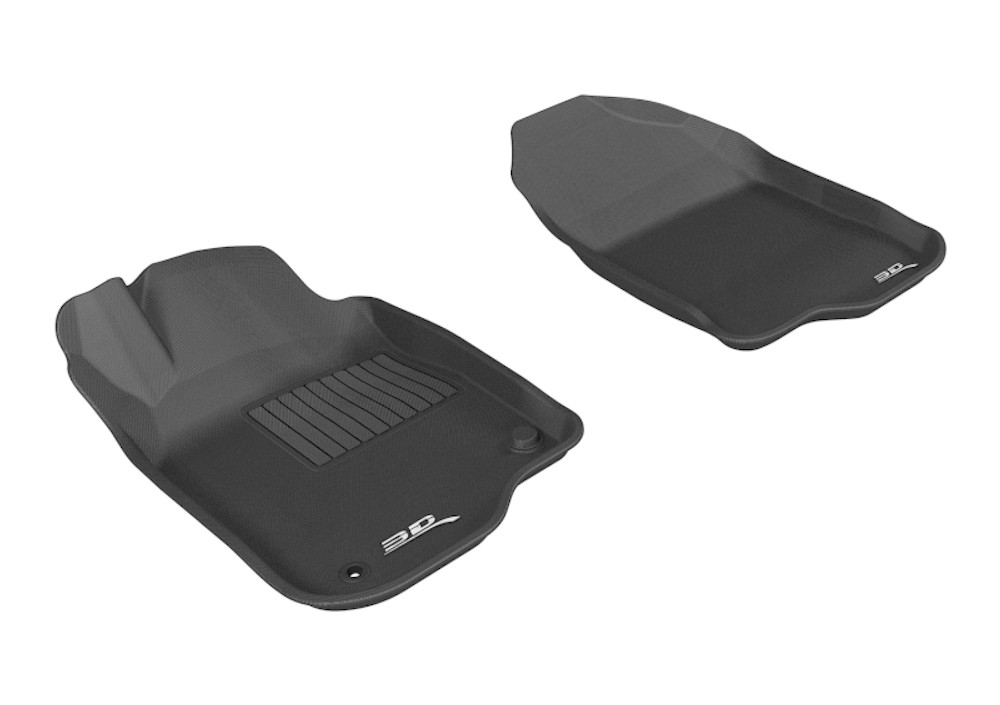 3D MAXpider Kagu 1st Row Black Floor Mat Set, Chevrolet Malibu 2008-2012 L1CH04811509