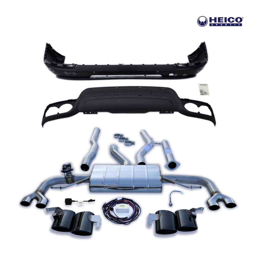 Heico Rear Skirt w/ Electronic Flap Control Sport Exhaust System, Volvo XC90 T8 2022+ H8915918