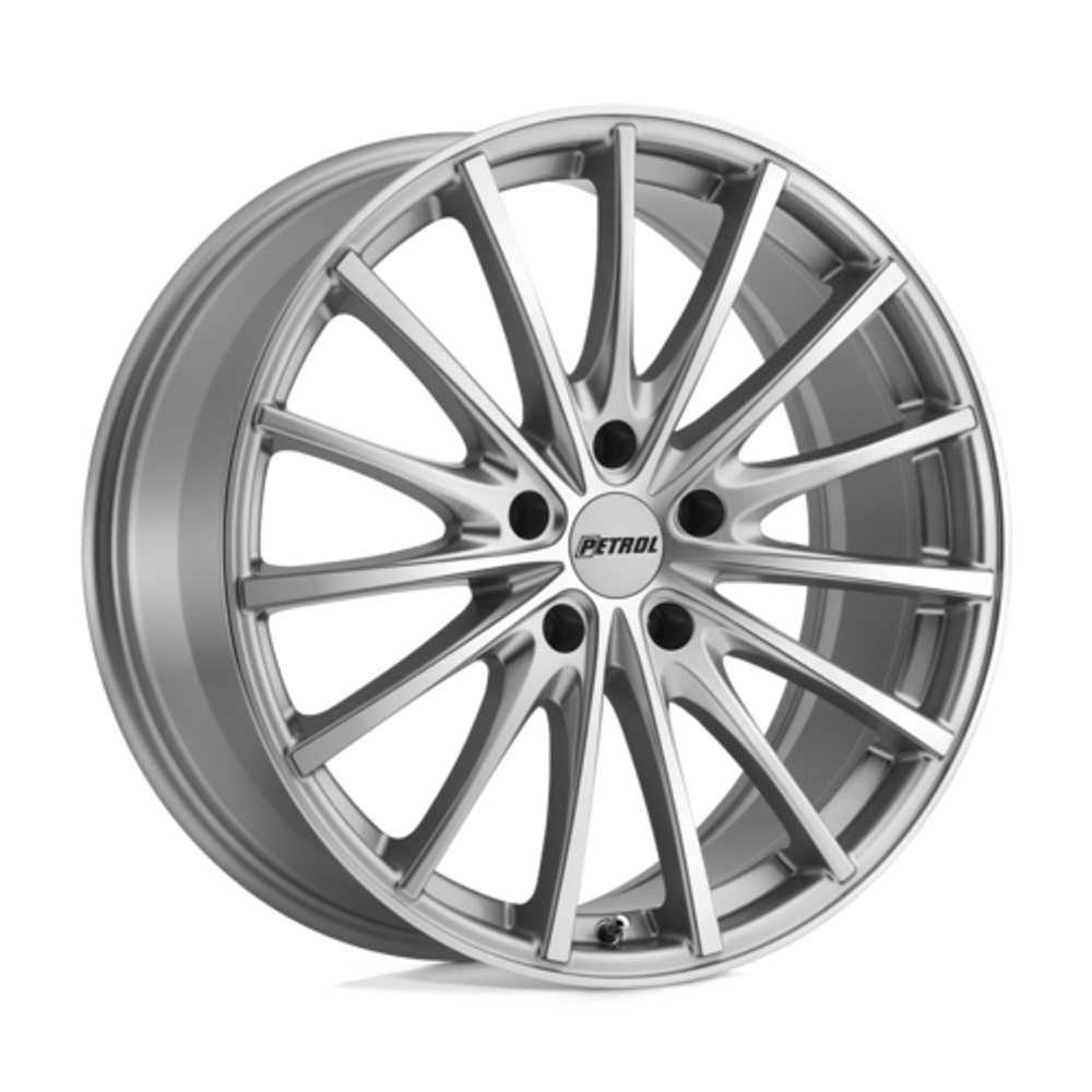 Petrol P3A Wheel 19x8 +40 5x108 Silver w/ Machined Cut Face (1980P3A405108S72